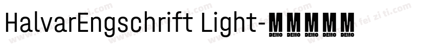 HalvarEngschrift Light字体转换